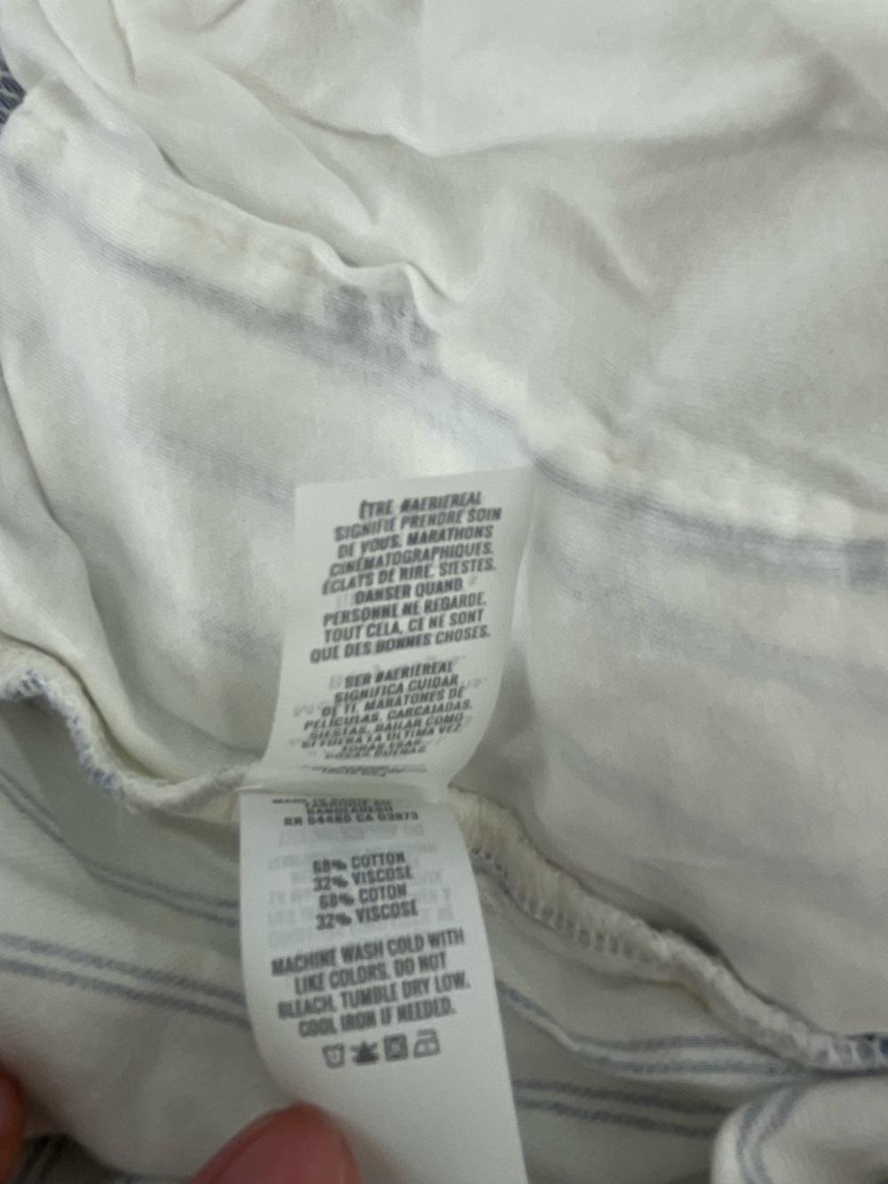 AERIE Women's wide-leg pajama or lounge pants Size XXL White, Blue Y2K NWT - Picture 9 of 10